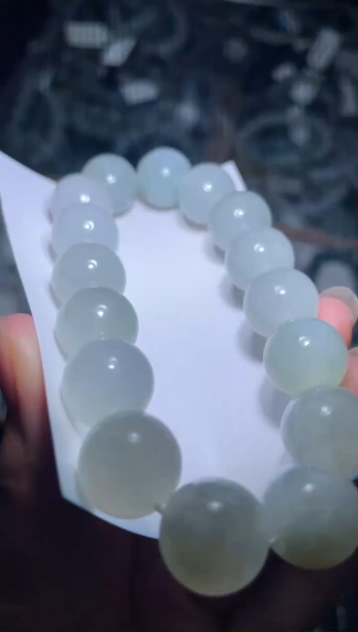 未镶嵌定制翡翠天然缅甸翡翠手串7