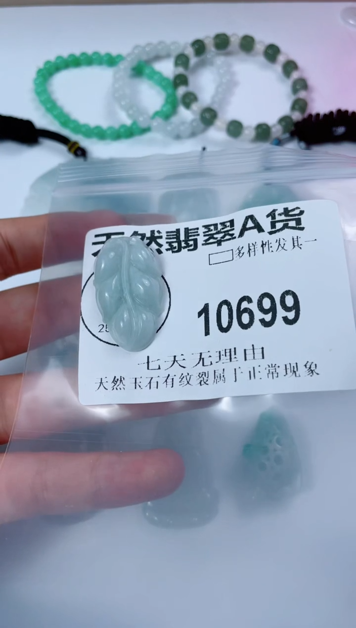 翡翠未镶嵌颈饰10699