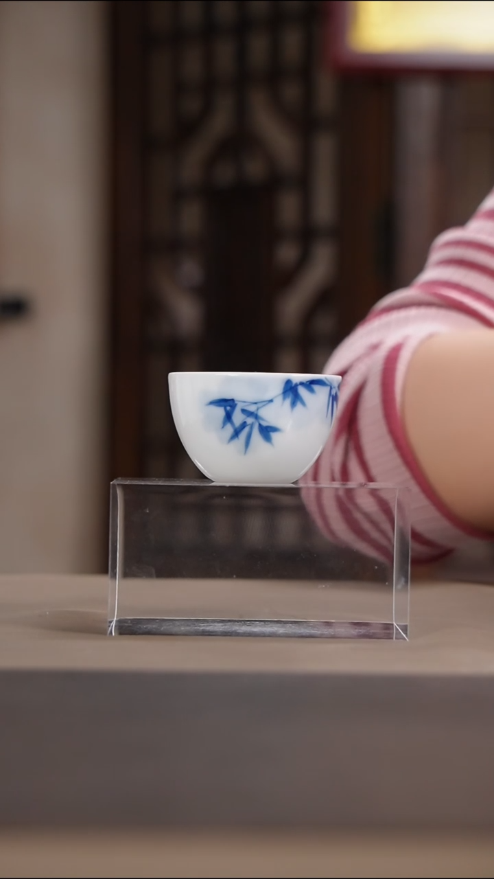 其他鹤云景德镇手工陶瓷手绘青花主人杯