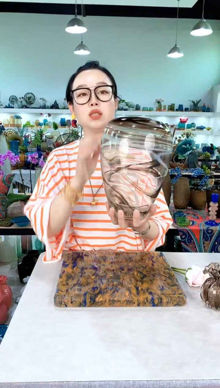 亮*慕忆家手作琉璃花瓶