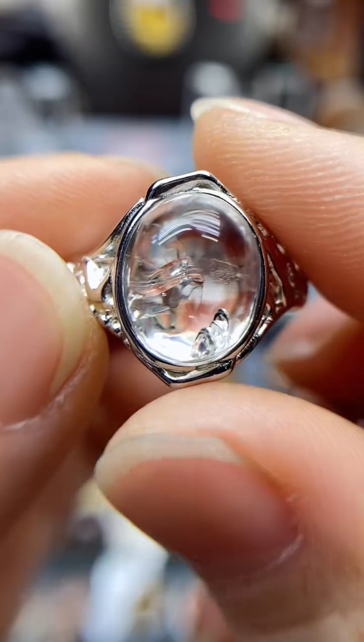 【闪购商品】水晶戒指银S925镶嵌水晶水晶