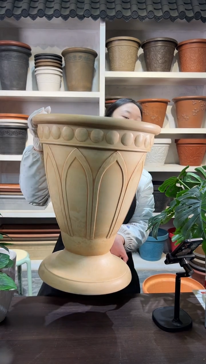 40*50/10H40/象牙色手工浮雕纹理强体冠军杯