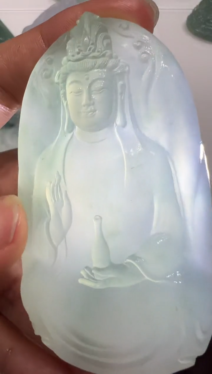 【闪购商品】定制翡翠未镶嵌观音