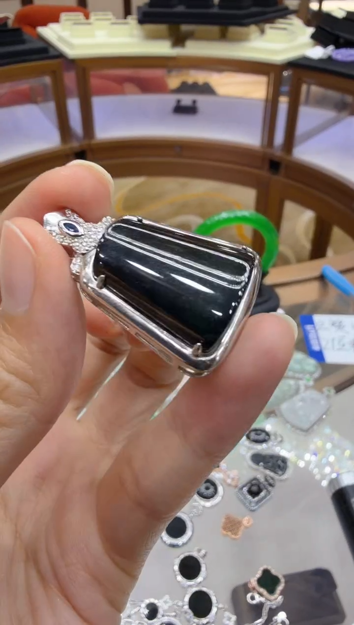 吊坠(不含链)银S925镶嵌翡翠多样性团购发一件