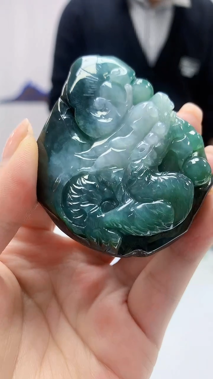 【闪购商品】定制翡翠未镶嵌5145ms-毛货挂件64