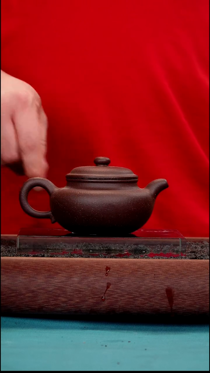 茶壶紫砂仿古 紫玉金砂  沈超制