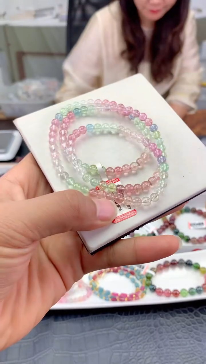 未镶嵌手串碧玺多样性发一条