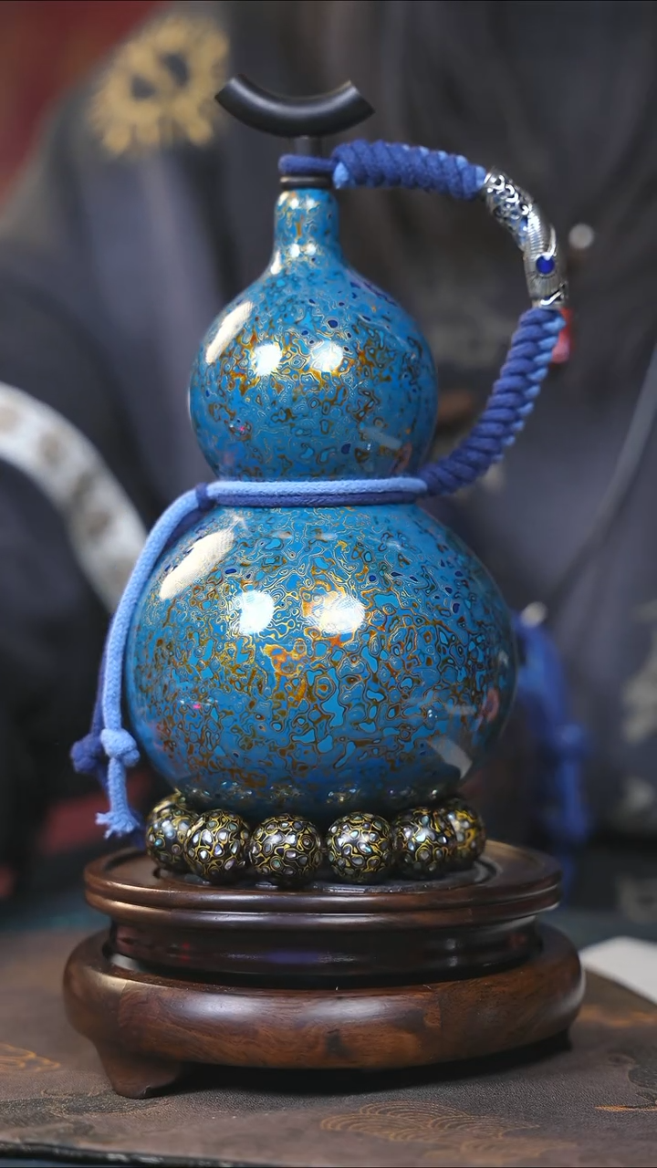 【闪购商品】YF150漆艺酒葫芦不包手串及旋转底座