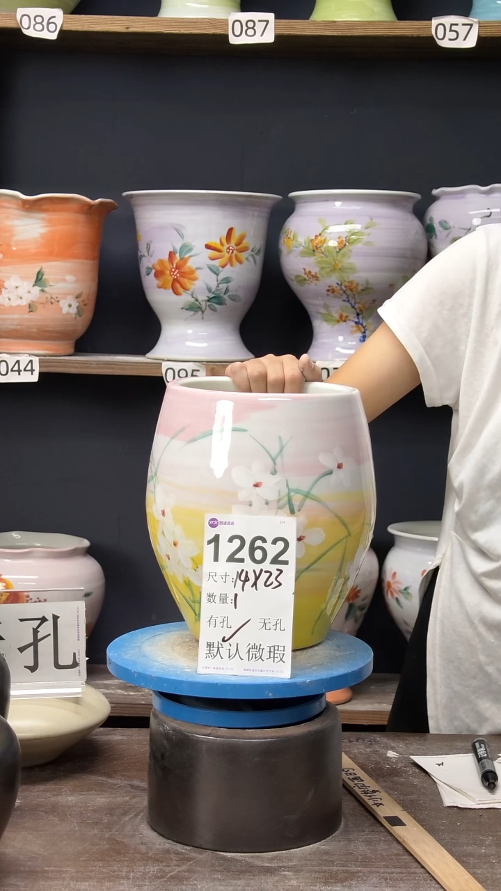 景德镇花盆默认微瑕1262