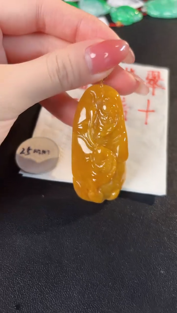 【闪购商品】翡翠颈饰18K金镶嵌 缅料A货/支持复检/一件