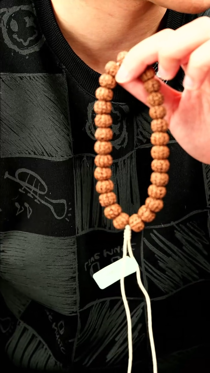 【闪购商品】金刚菩提手串12mm未清理凹底梅花霸王花