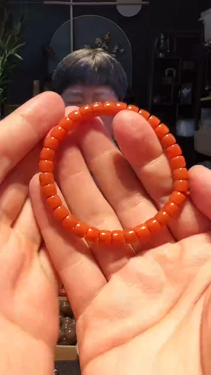 【闪购商品】南红玛瑙手链未镶嵌6+单圈