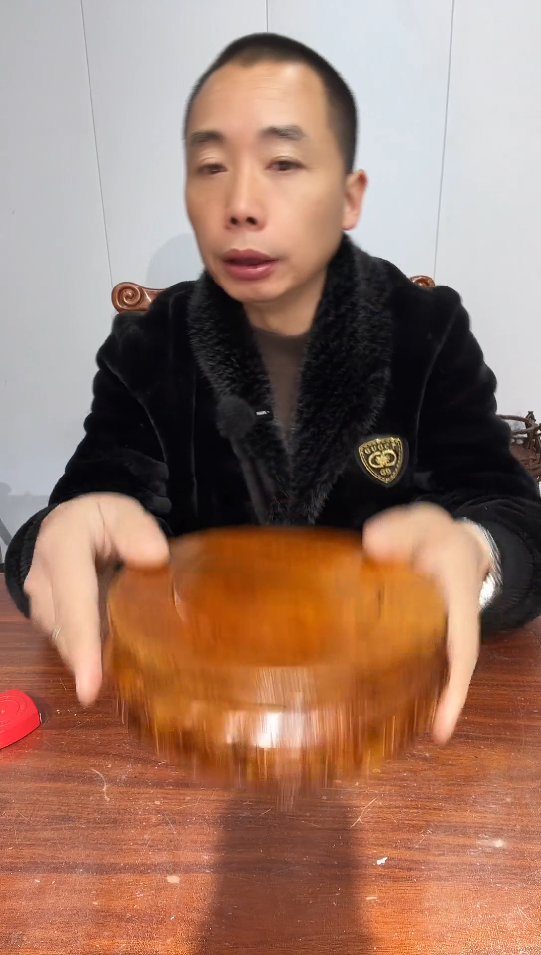木老花圆形17*18.5*6.5     