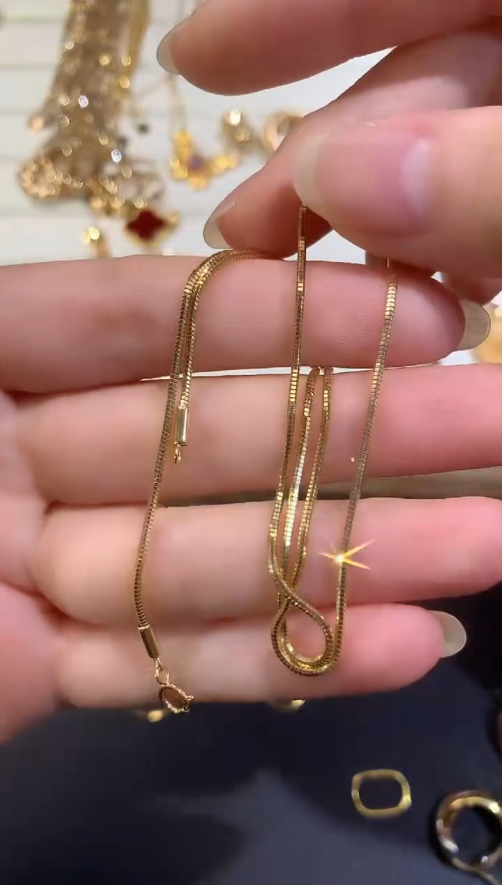 项链18K金D414|3199|45cm