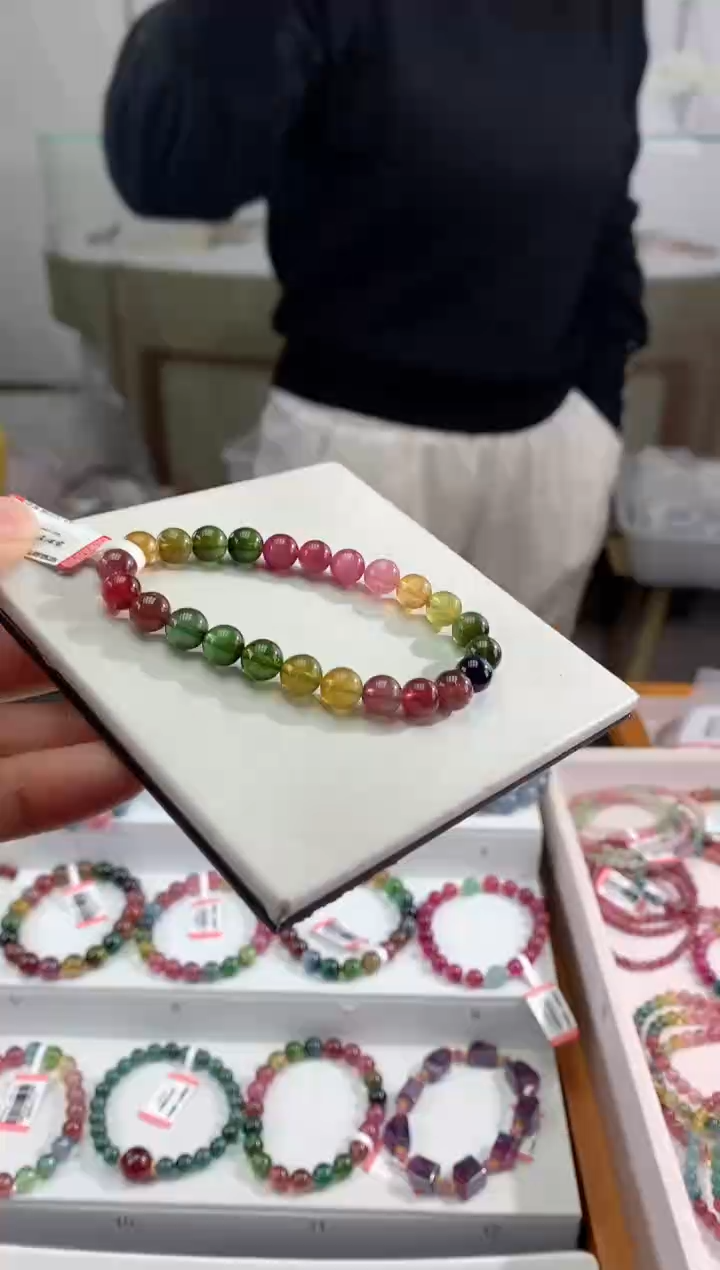 【闪购商品】碧玺手串未镶嵌多样性发一条