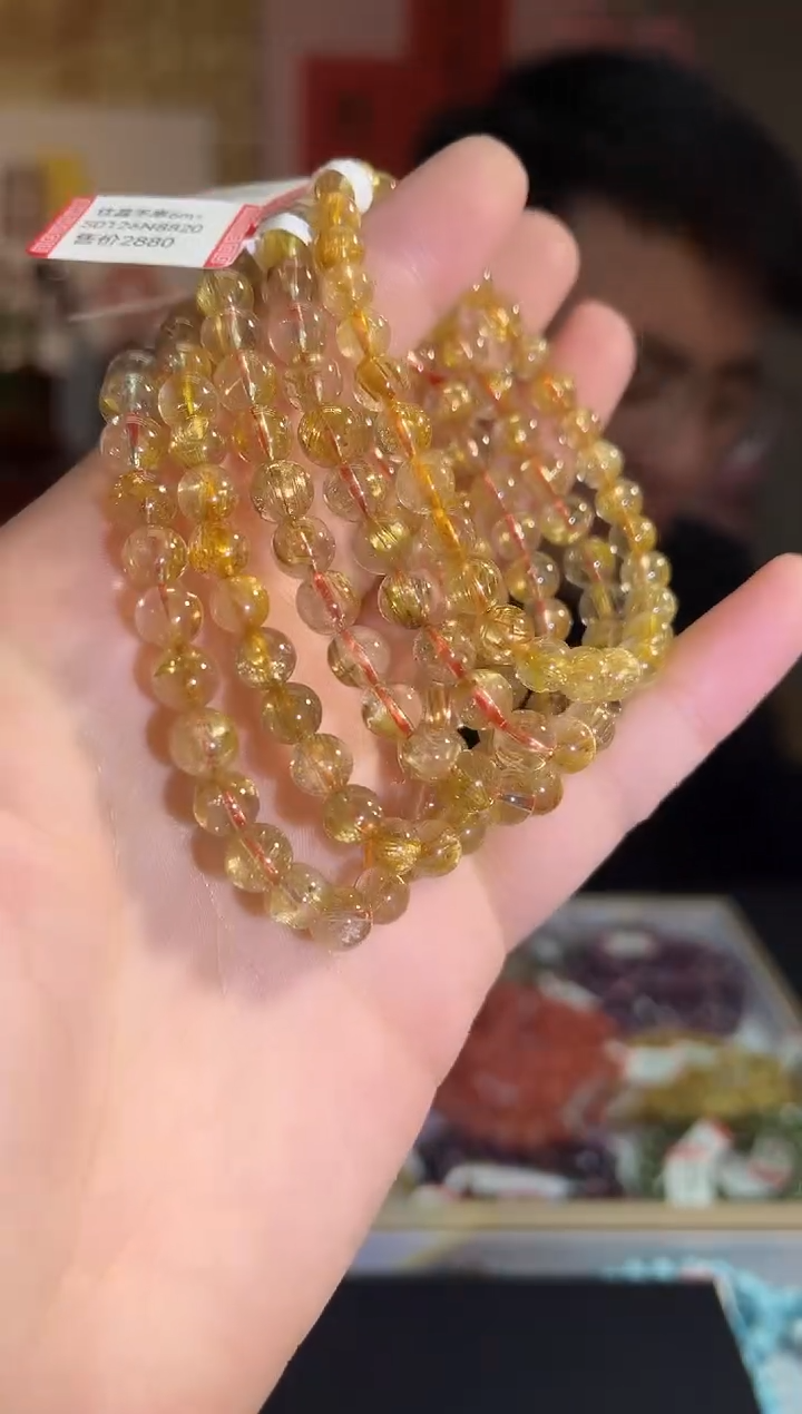 【闪购商品】水晶手链未镶嵌5多样性发其一钛晶6+