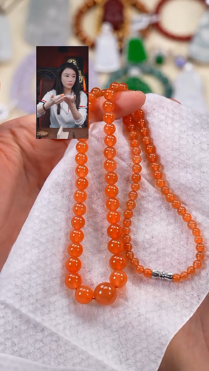 颈饰未镶嵌南红玛瑙秋**语柒禧文玩回血好物
