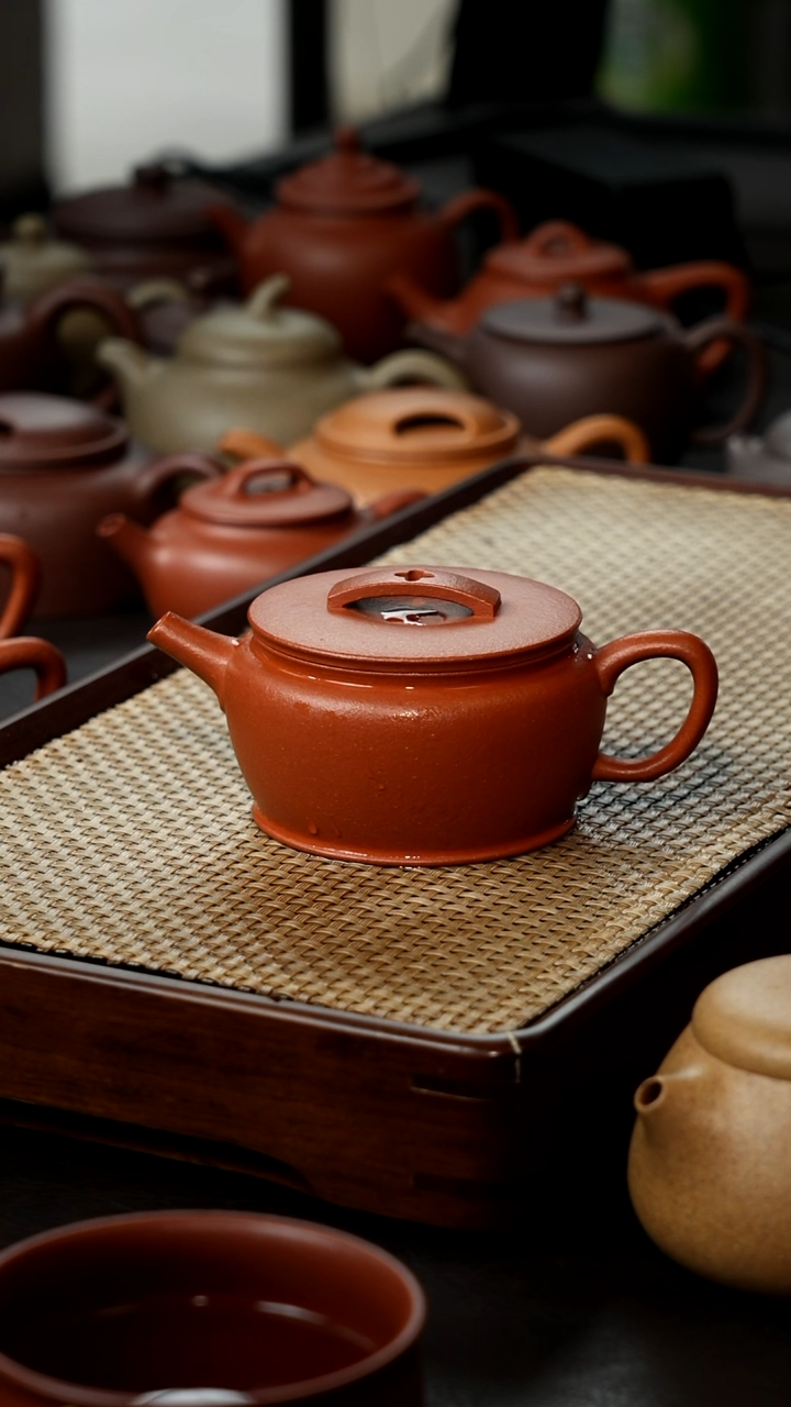 【闪购商品】紫砂茶壶红降坡90纯汉瓦150cc