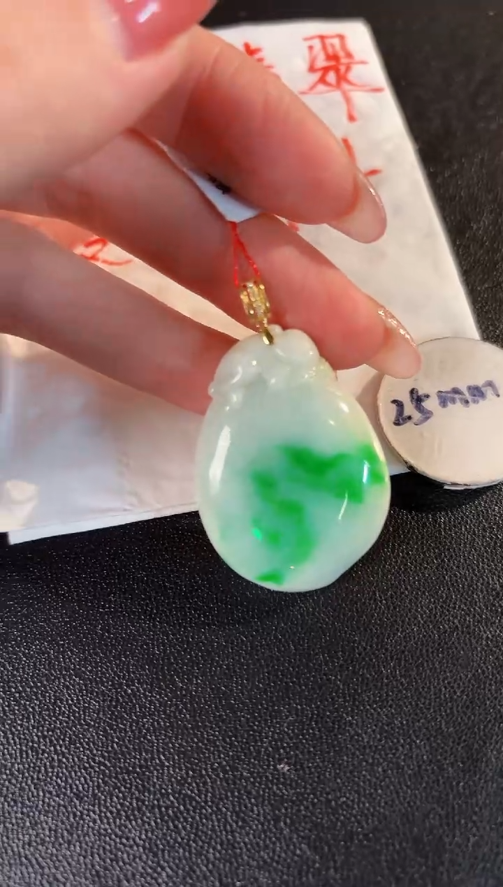 【闪购商品】翡翠颈饰18K金镶嵌缅料A货/支持复检/一件