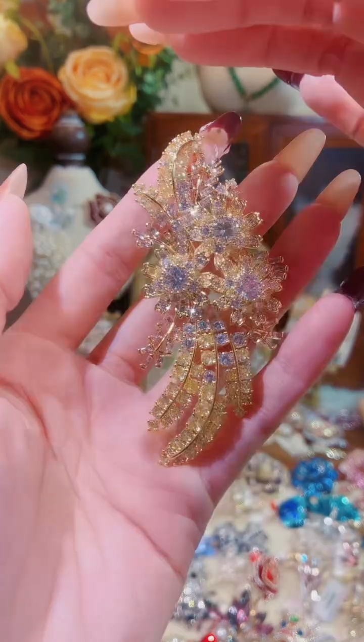 合成立方氧化锆铜合金高定花束