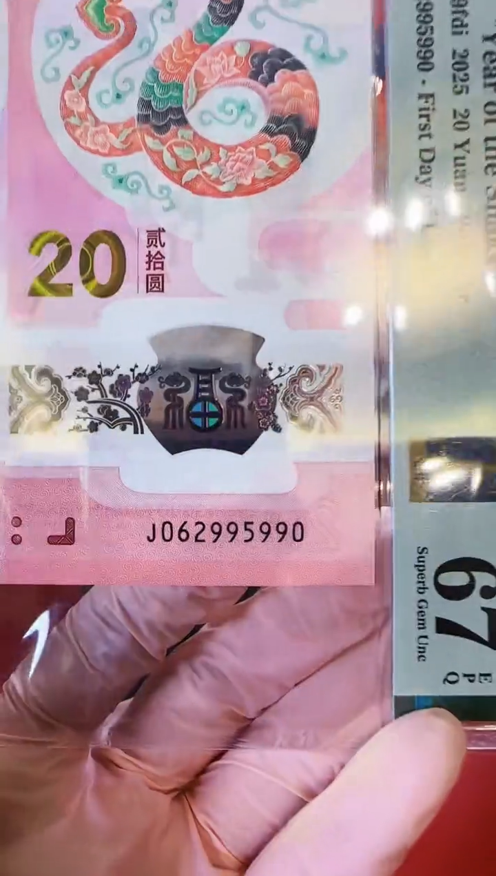 【闪购商品】塑料2025蛇钞单张062995990裸