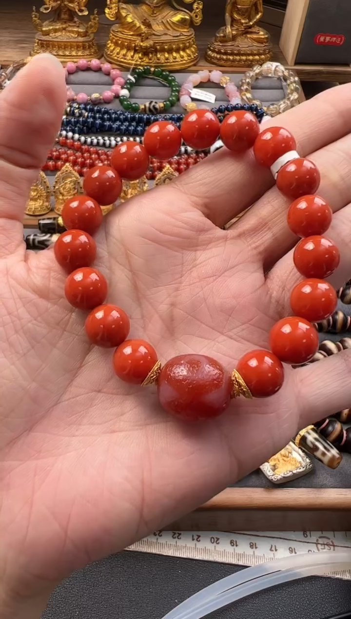 【闪购商品】玛瑙/玉髓18K金镶嵌颈饰手串