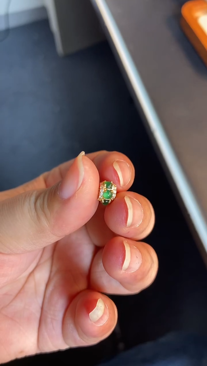 吊坠(不含链)银S925镶嵌翡翠1