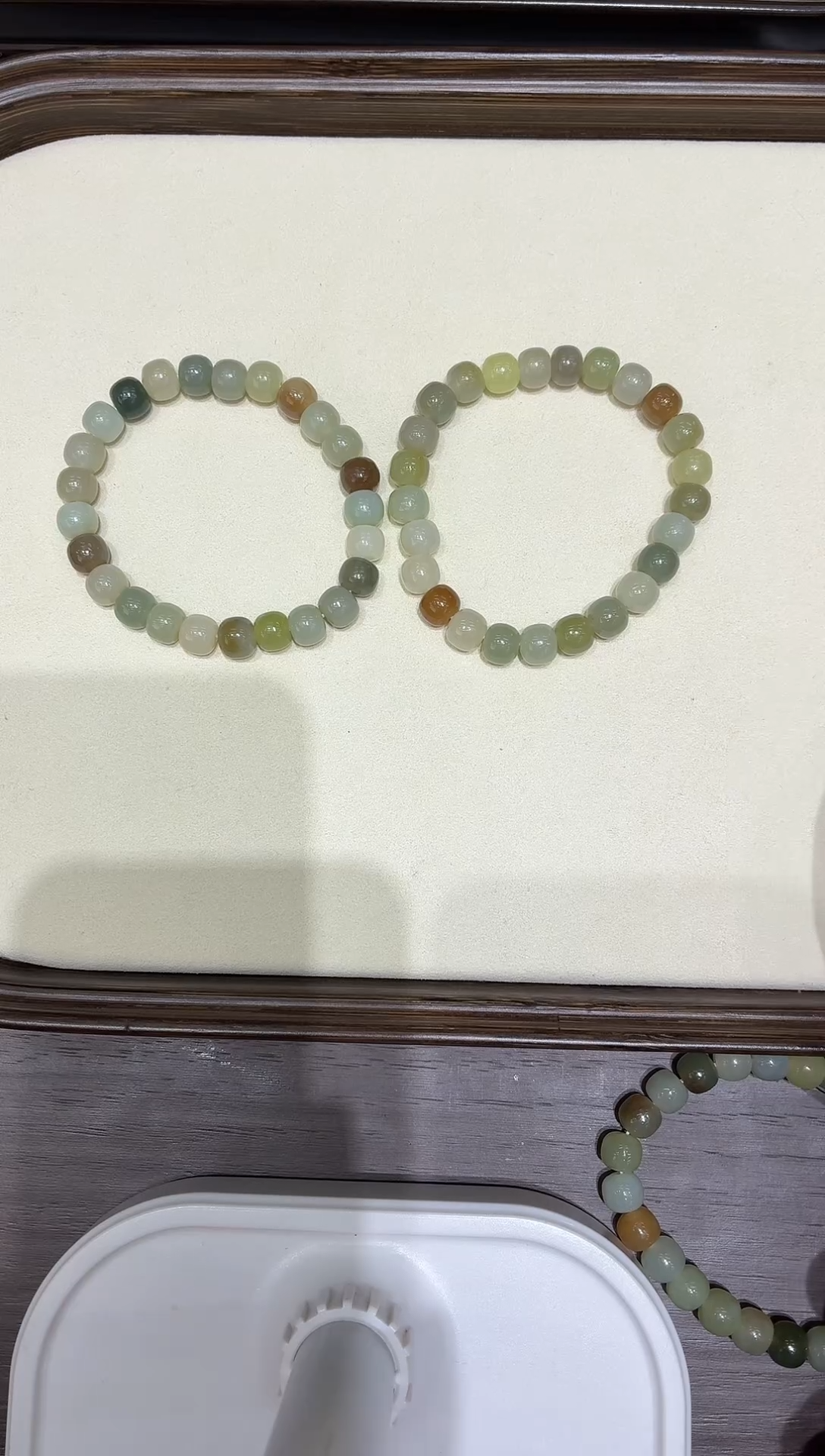 未镶嵌手链和田玉MJJZBXS4152和田玉老型珠手串8+多样性发一