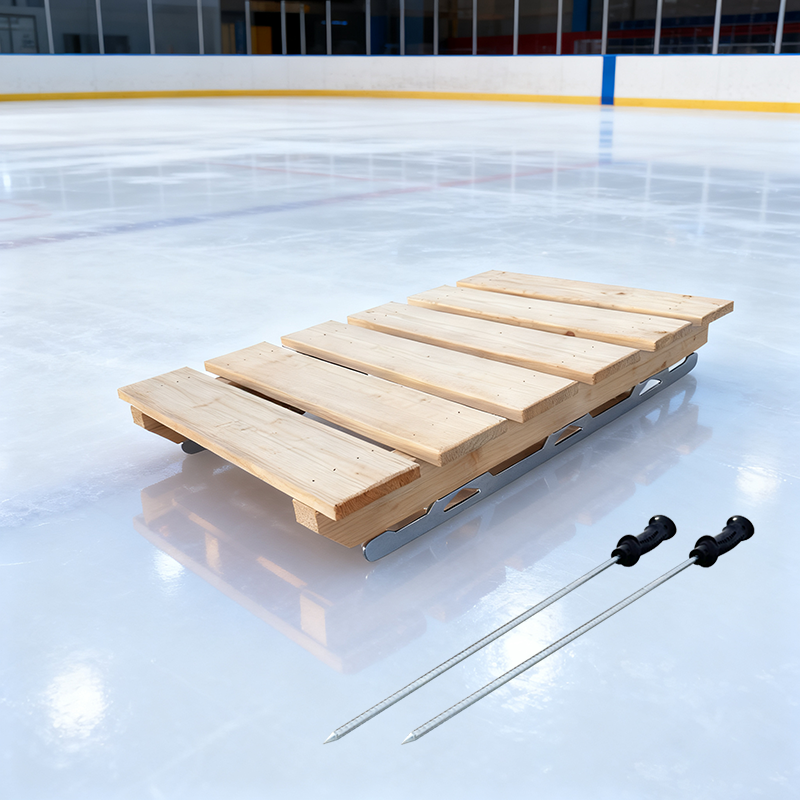 【平板实木滑冰车】单腿驴溜冰场儿童成人冰车户外滑冰车老式爬犁