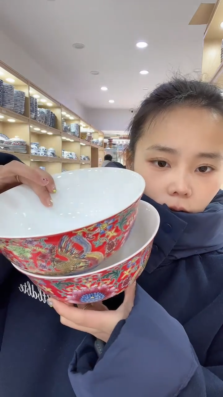 【闪购商品】瓷片2个七英寸的汤碗