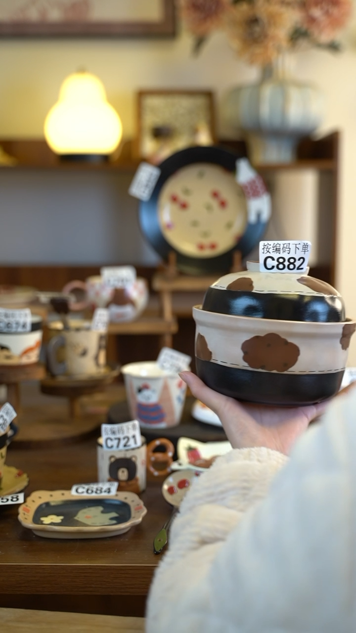 摆件陶C882 阿满屋手工手作陶瓷 