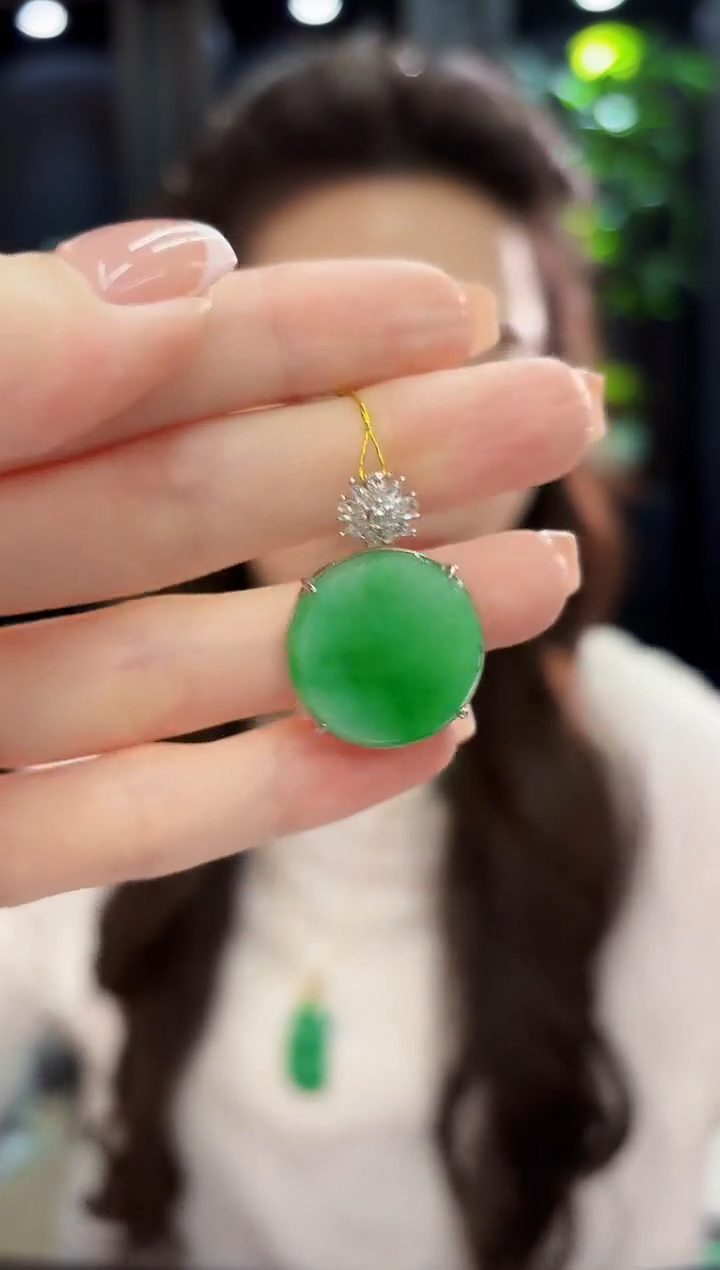 颈饰未镶嵌翡翠缅料A货/支持复检/一件1