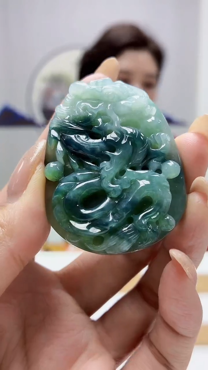 未镶嵌定制翡翠4829MM-毛货挂件29