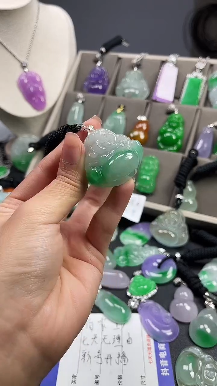 颈饰未镶嵌翡翠  所见即所得 一图一物