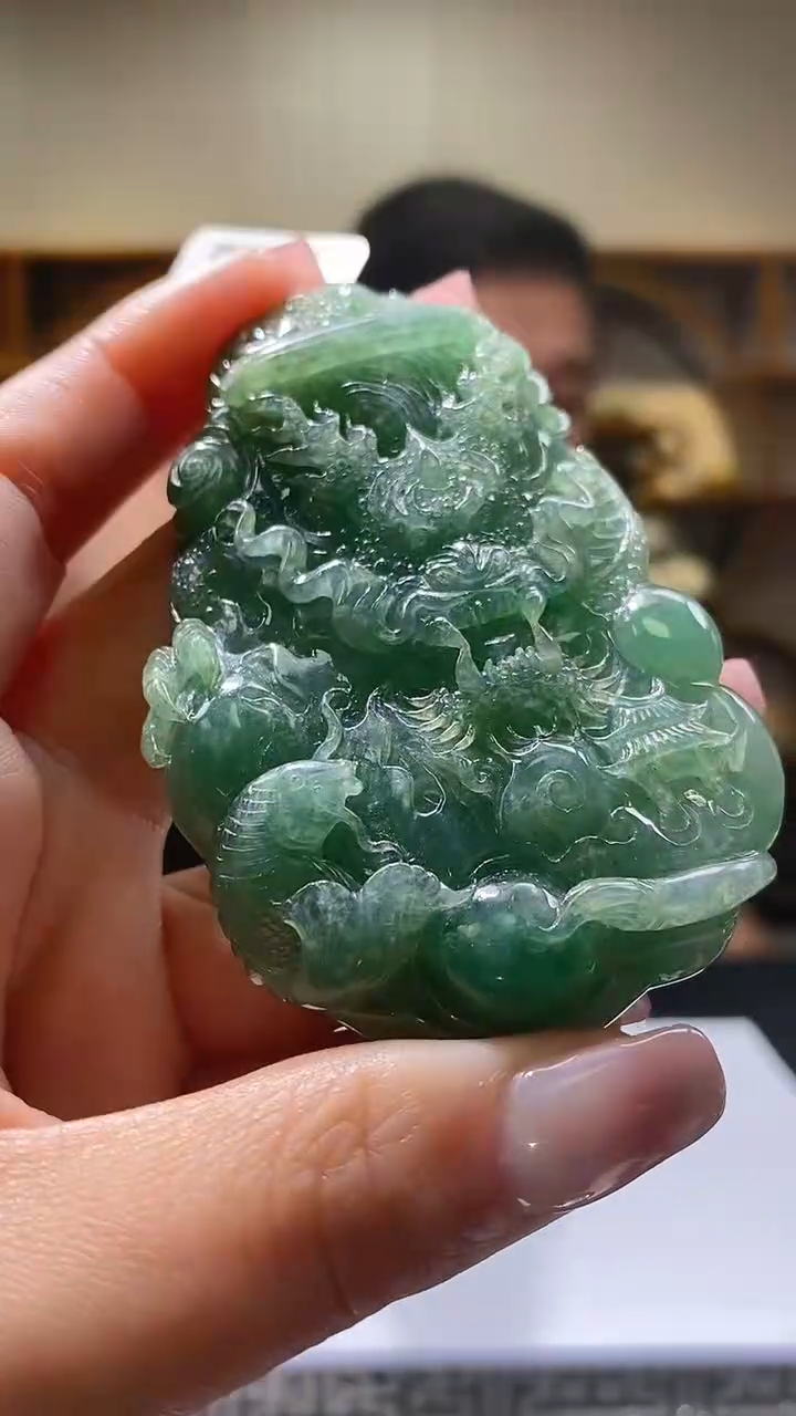 【闪购商品】定制翡翠未镶嵌36/0212/W/龙