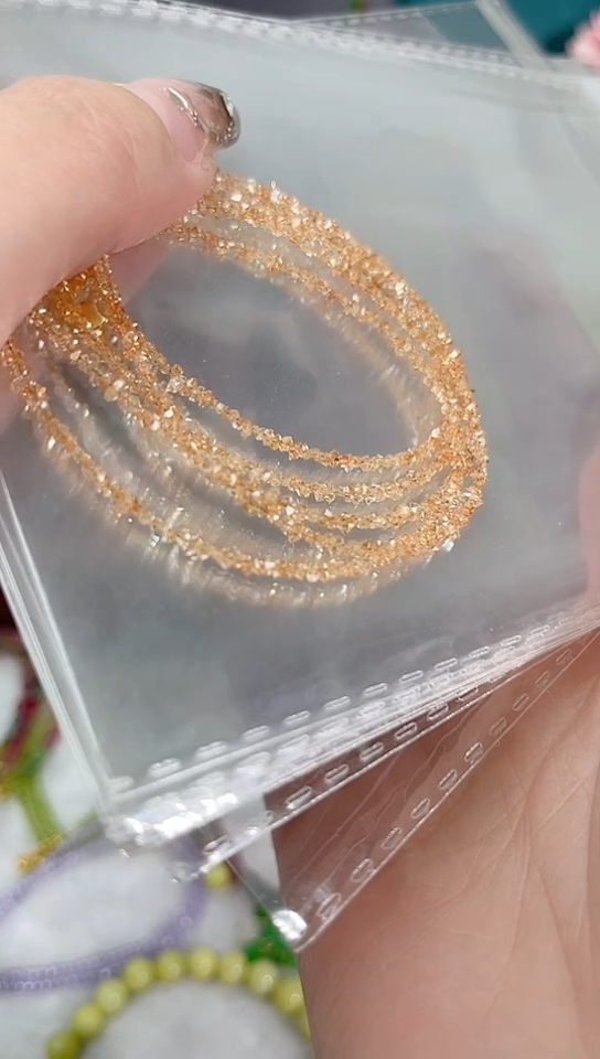 【闪购商品】钻石手链银S925镶嵌香槟色99