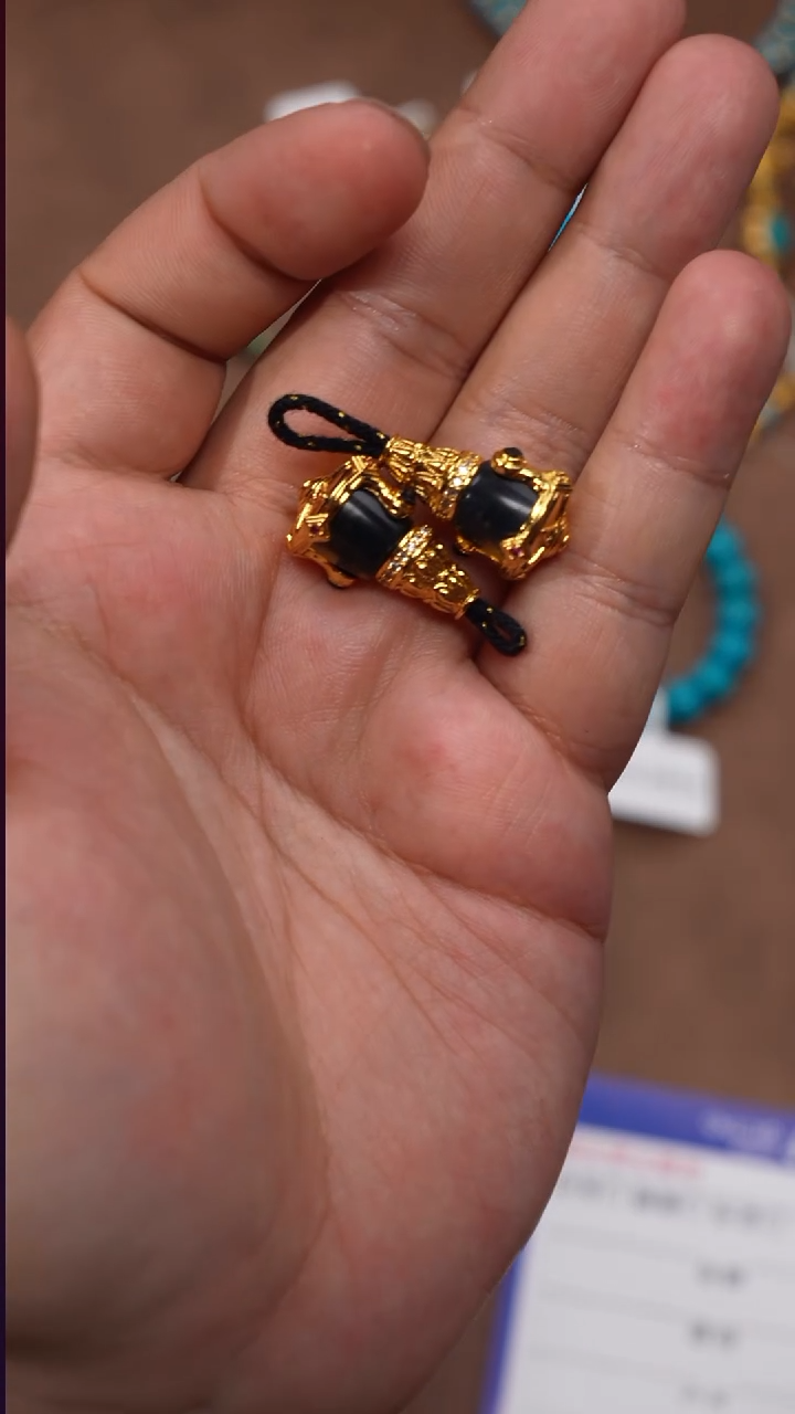 裸石蓝珀未镶嵌蓝珀配饰，多样性发货发其一