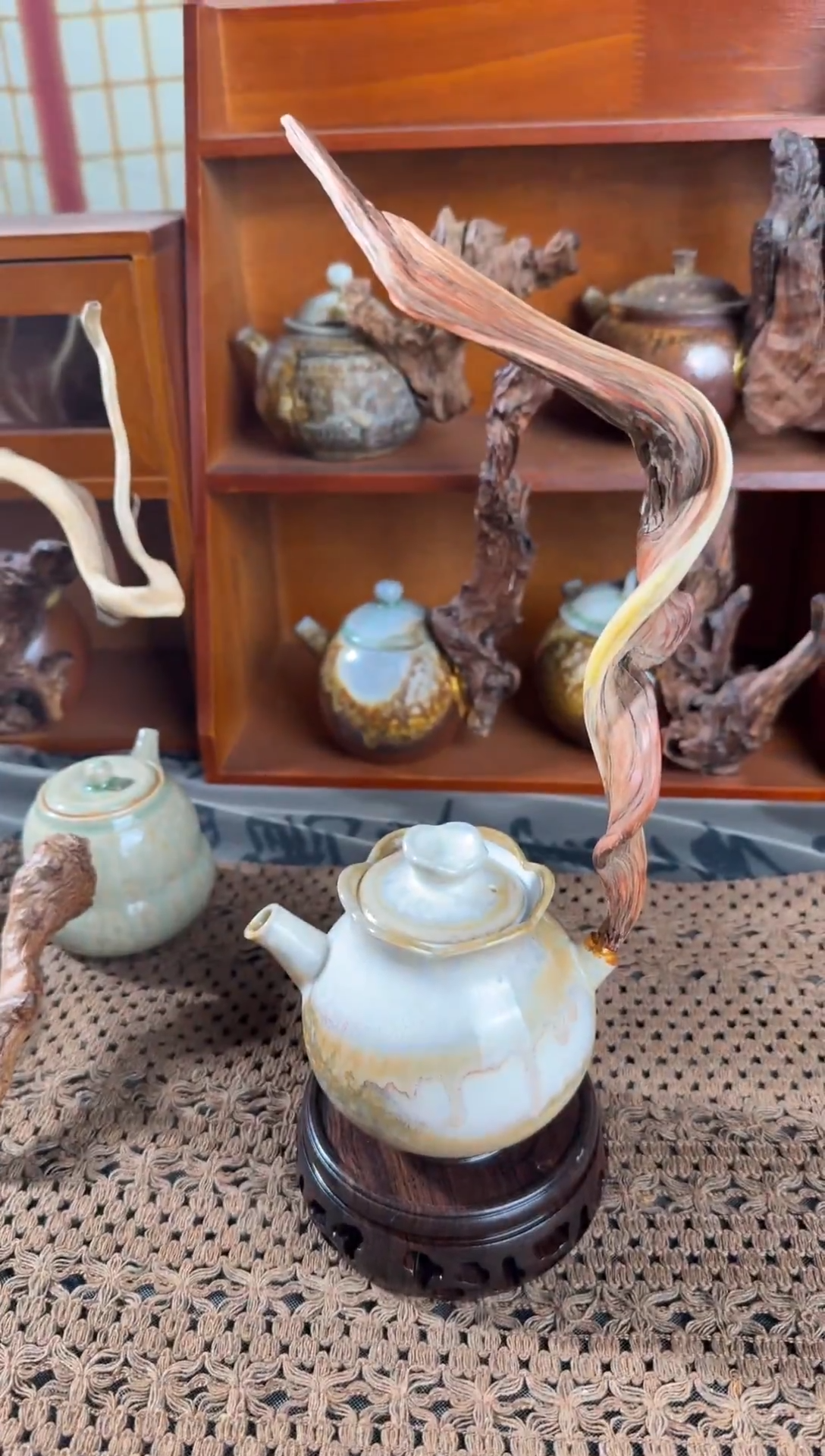 原创柴烧手工茶壶