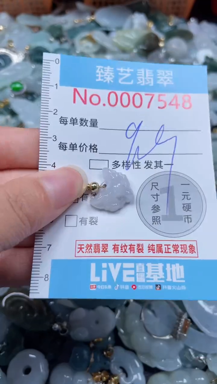 颈饰未镶嵌翡翠7548