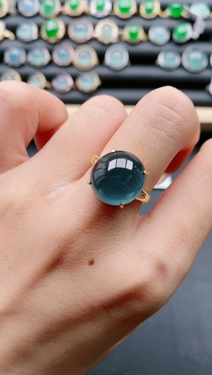 【闪购商品】翡翠戒指银S925镶嵌11111111