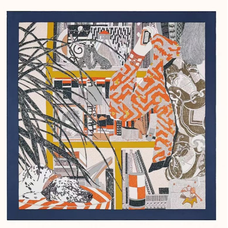 99新 Hermes/爱马仕 海囤J/爱马仕/丝巾/my50271