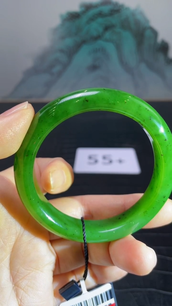 未镶嵌手镯和田玉（碧玉）悠*55+