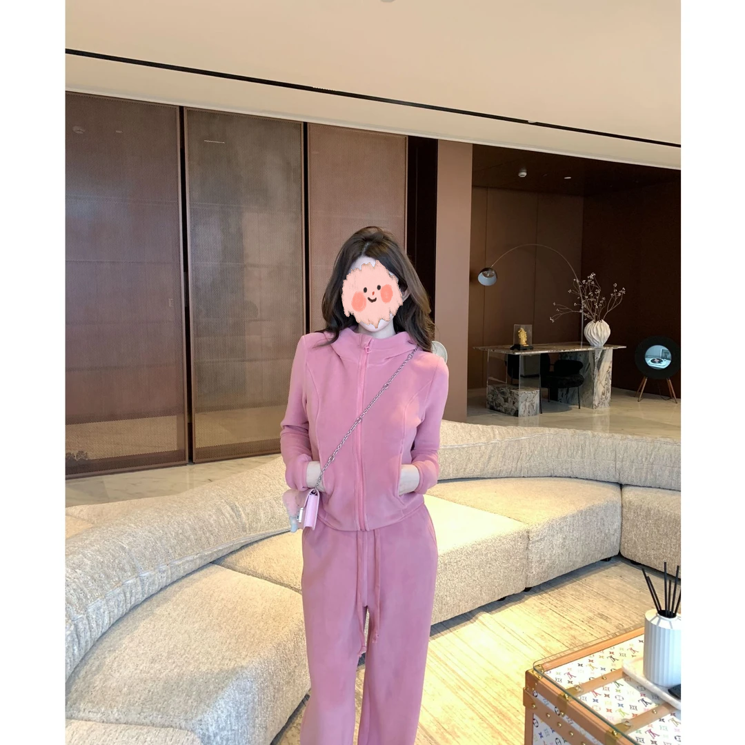 【桃桃香氛】新款辣妹百搭秋季厚实时尚套装