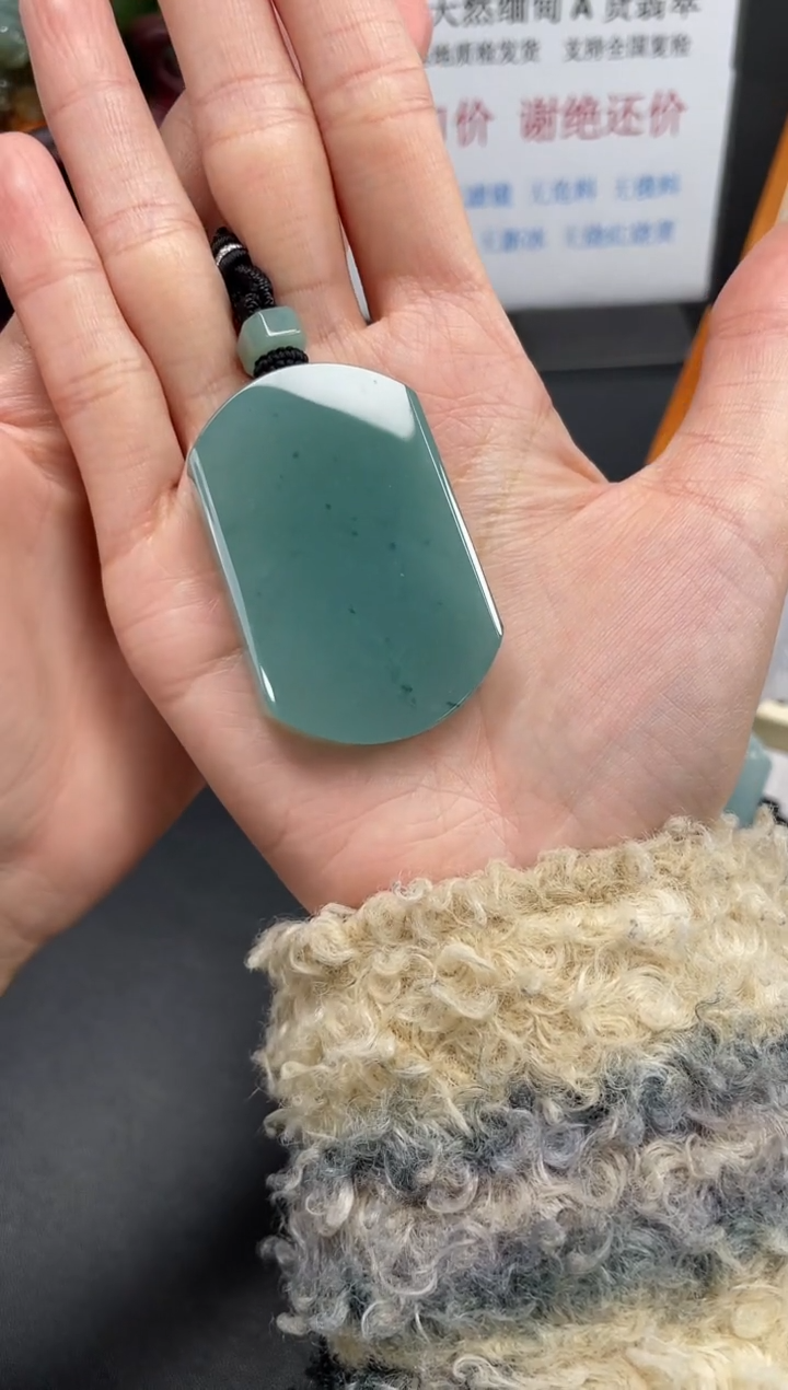 【闪购商品】翡翠颈饰未镶嵌无事牌
