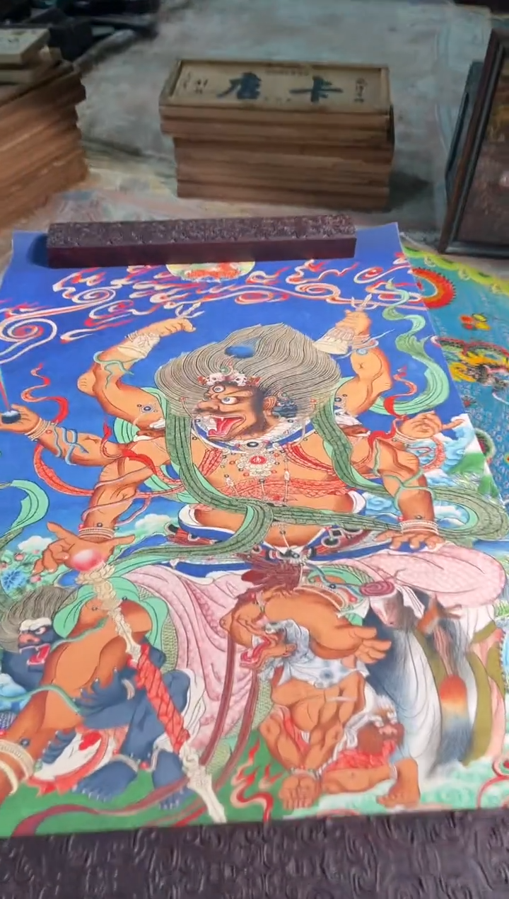 卷轴画卷轴画旭旭的唐卡