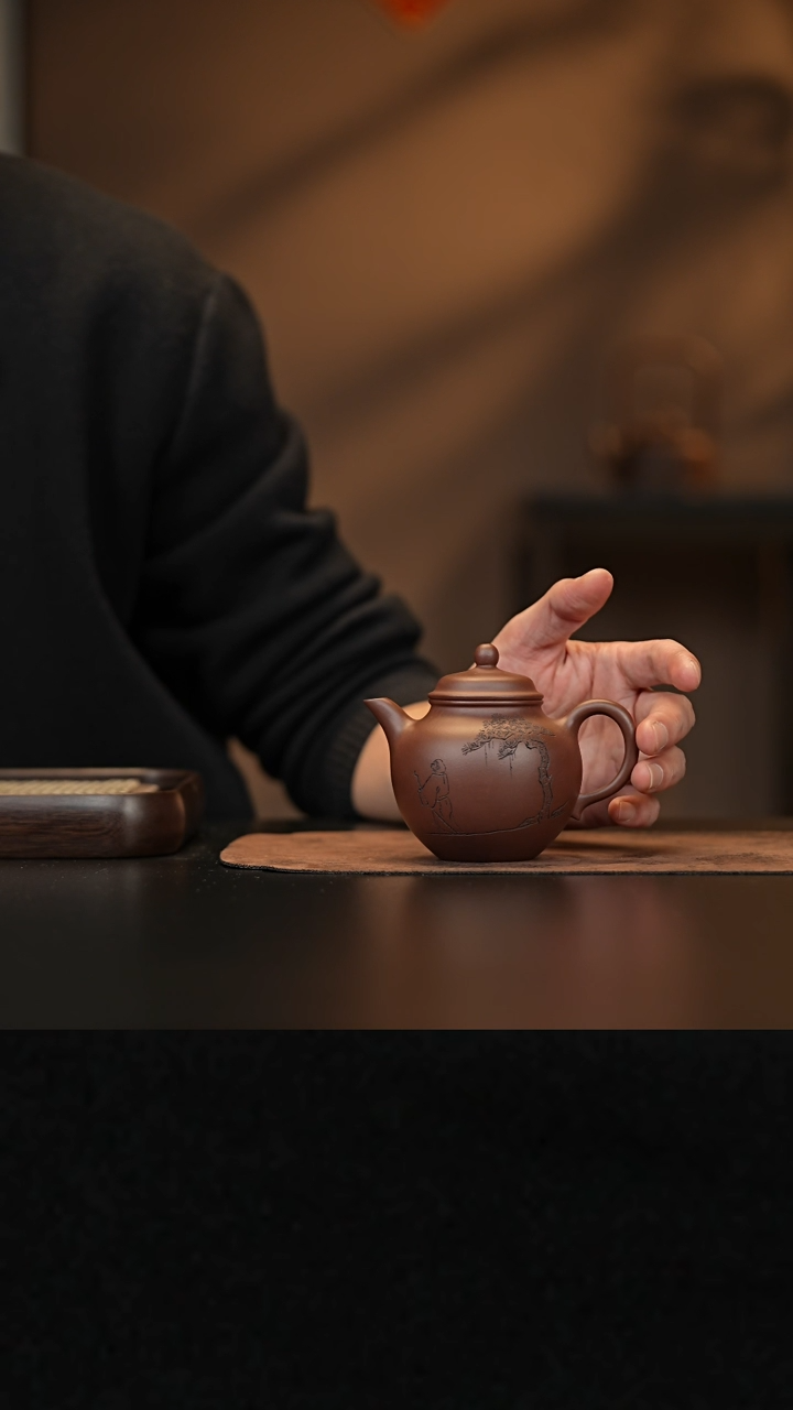 【闪购商品】紫砂茶壶允禾斋wxy 紫泥 秋水 220cc