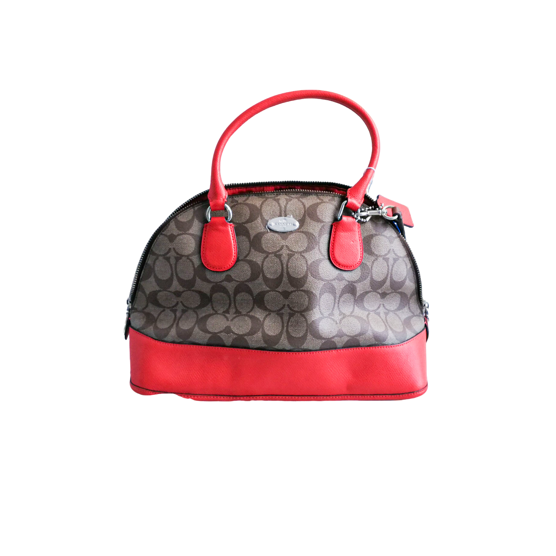 95新 COACH/蔻驰 coach 红色贝壳包 a040259