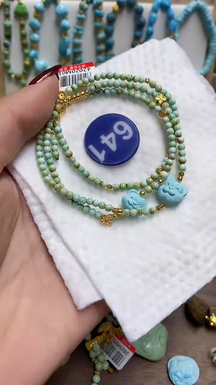 【闪购商品】绿松石项链银S925镶嵌641
