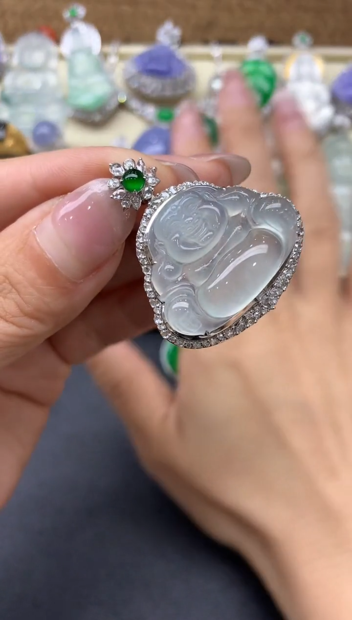 【闪购商品】翡翠颈饰18K金镶嵌536-中国好珍宝