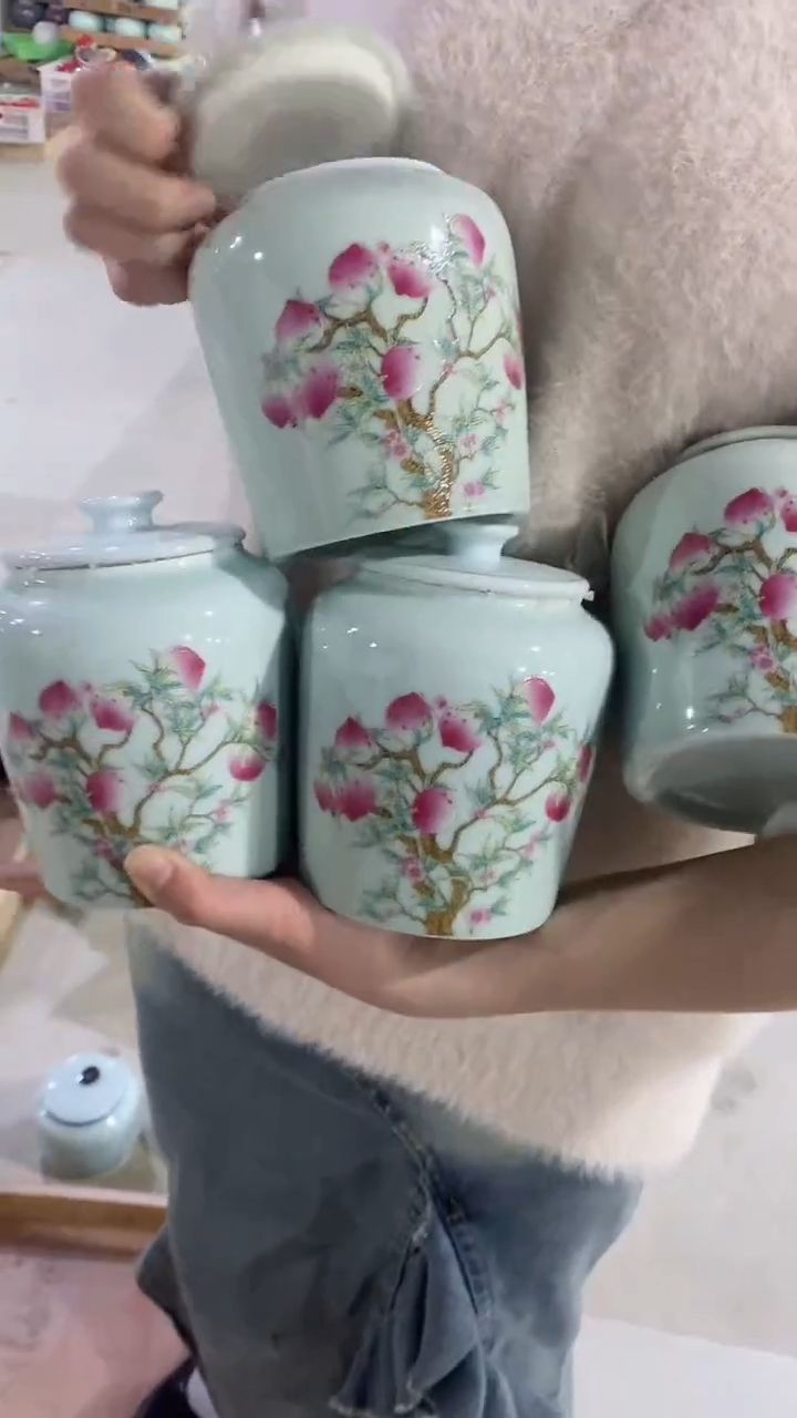 【闪购商品】罐陶瓷茶叶罐存茶罐密封罐